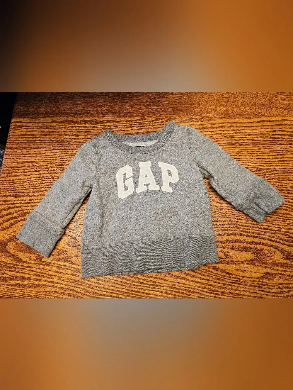 BabyGAP, 6-12months, Gray Logo Crewneck Sweatshirt